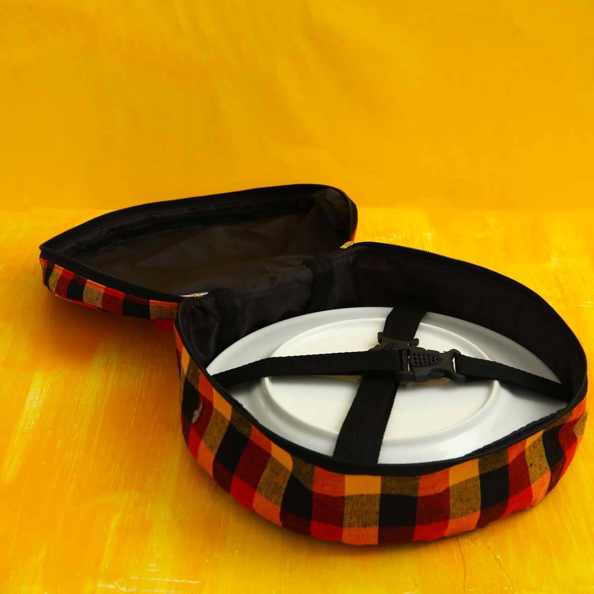 Circular Handloom Lunch Bag