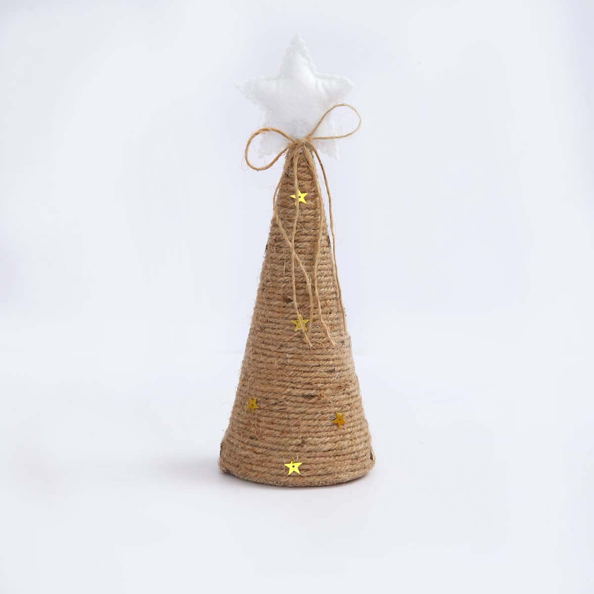 Mini Burlap Christmas Tree