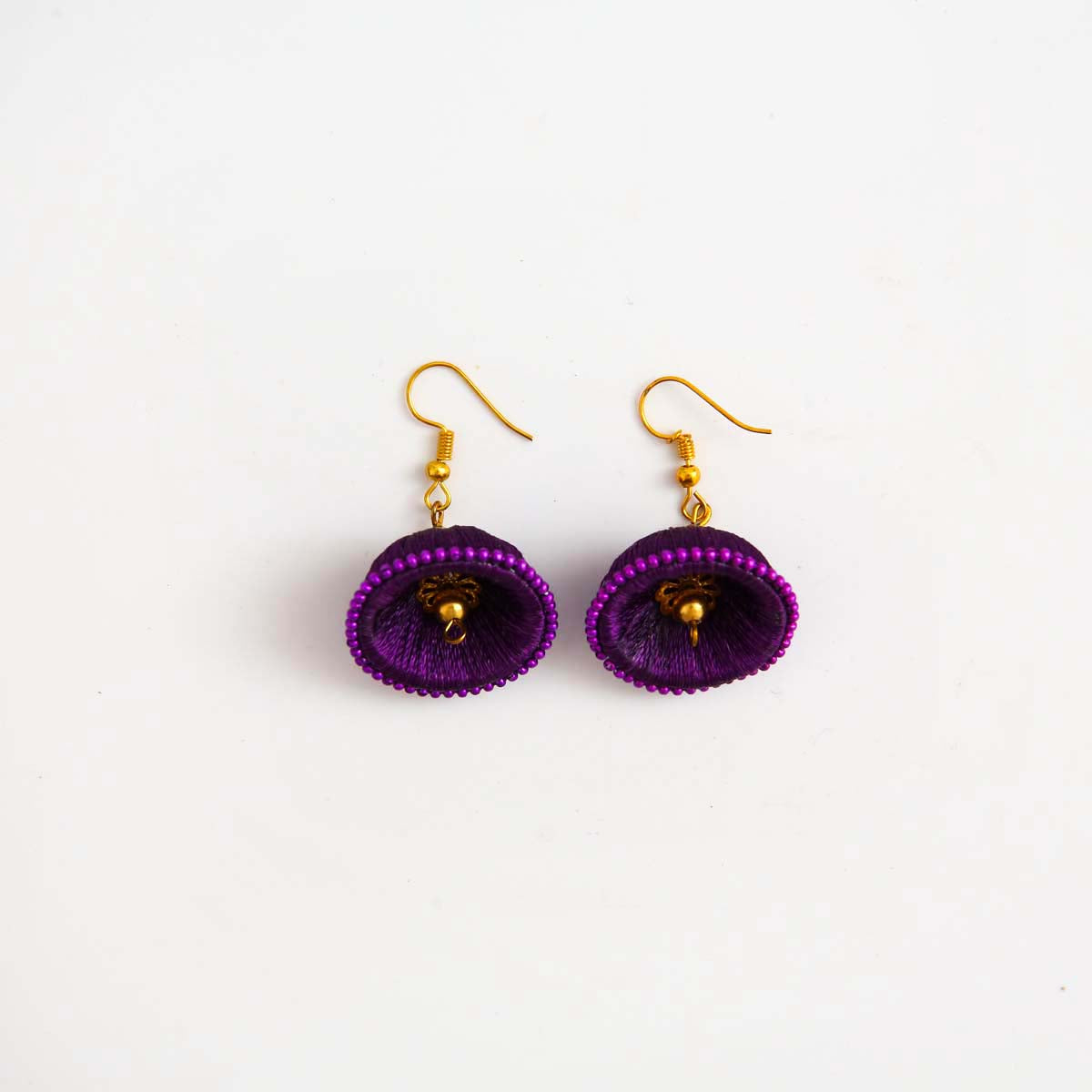 Violet Jhumka Earrings