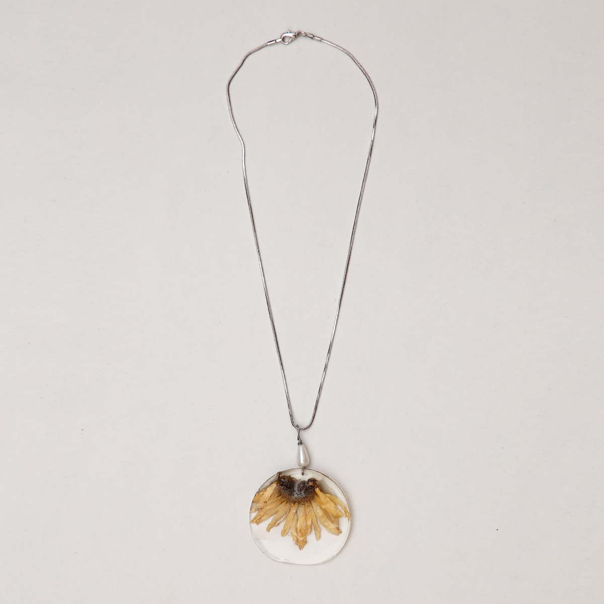 Dandelion Half Resin Necklace