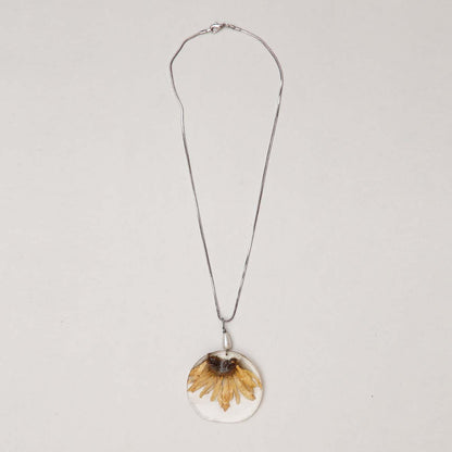 Dandelion Half Resin Necklace