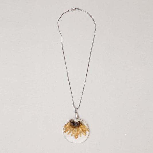 Dandelion Half Resin Necklace