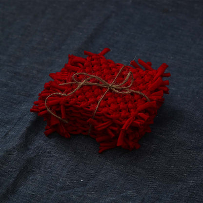 Saffron Macrame Coaster Set