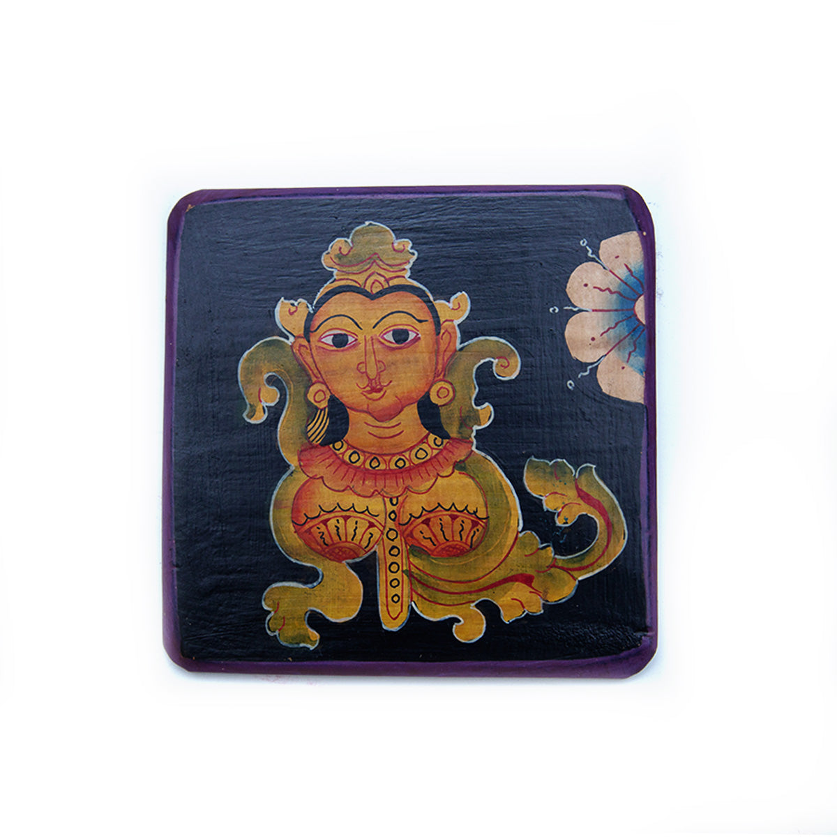 Female Dancer Traditional Wooden Coaster