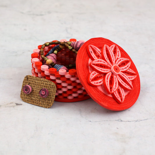 Large Ruby Paper Jewellery Box