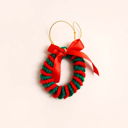 Red Candy Cane Wreath Ornament