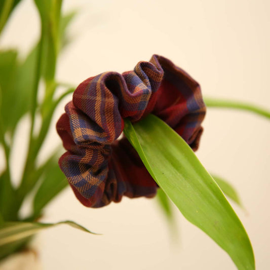 Checked Scrunchie