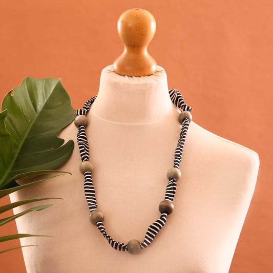Fabric Stripes Necklace