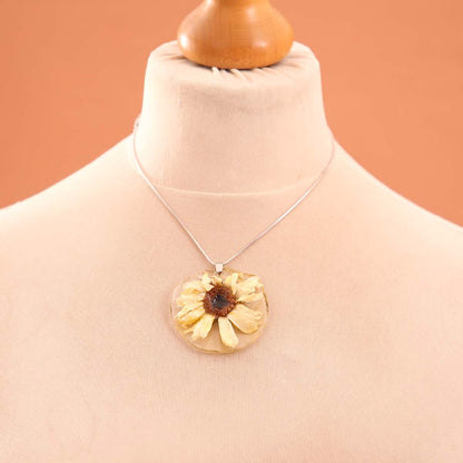 Wild Dandelion Resin Necklace