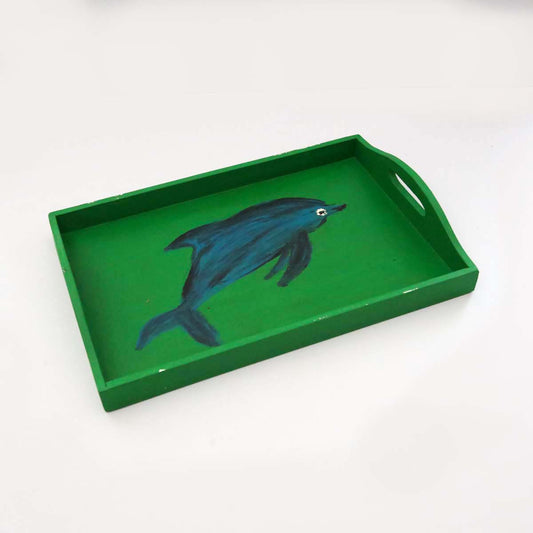 Dolphin Wooden Tray