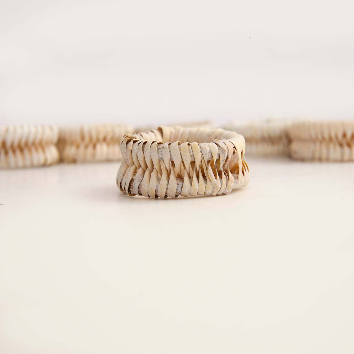 Gruha Mist Cane Napkin Ring Set