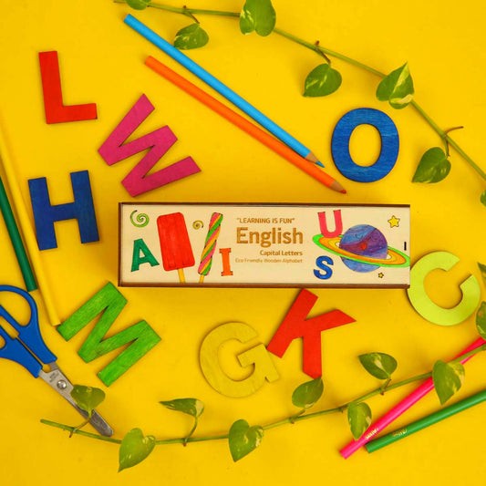 Capital English Wooden Alphabet Set