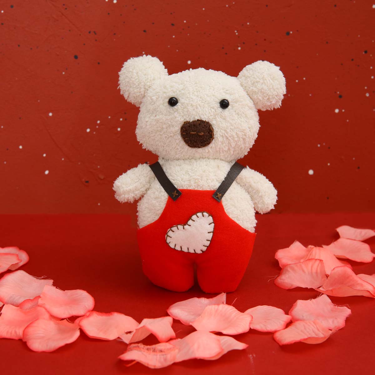 White Valentine Teddy Bear