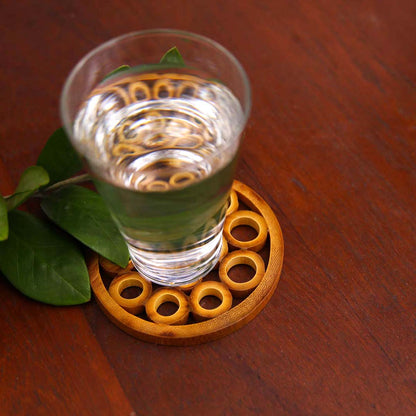 Bamboo Coaster Set