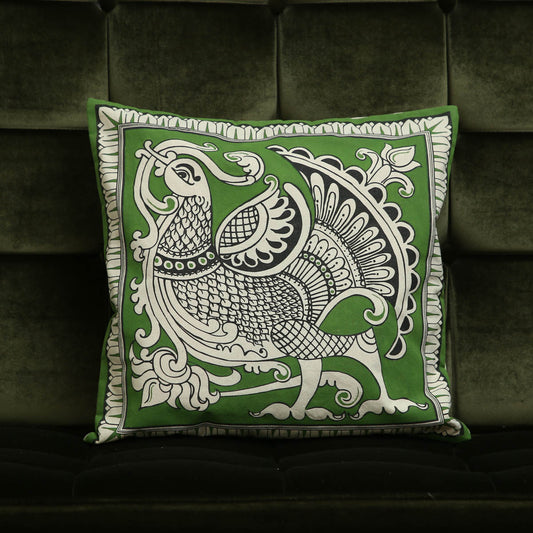 Jade Swan Cushion Cover