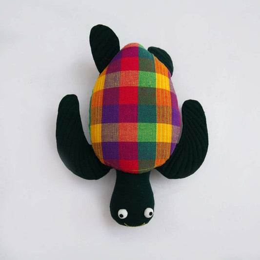 Black Turtle Handloom Soft Toy