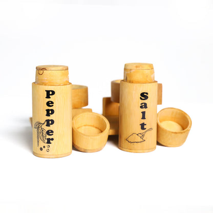 Bamboo Salt and Pepper Shaker