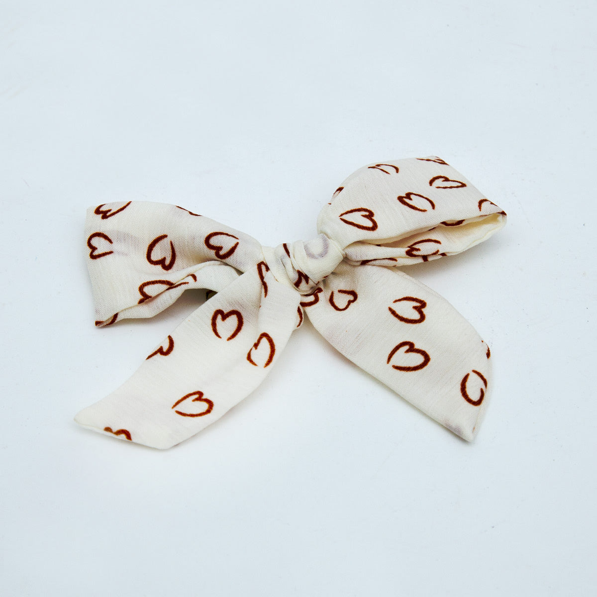 Heart Print Bow