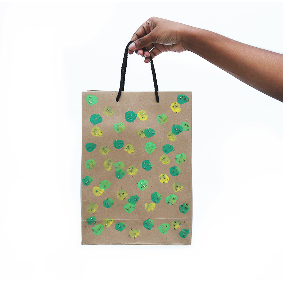 Daisies Hand Painted Gift Bag