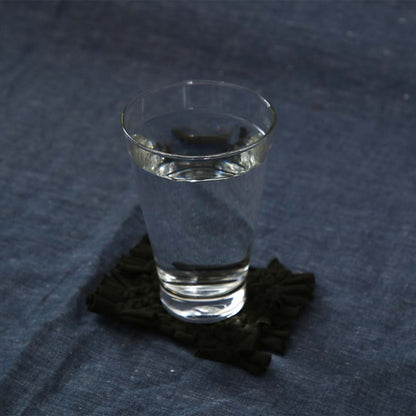 Olive Macrame Coaster Set