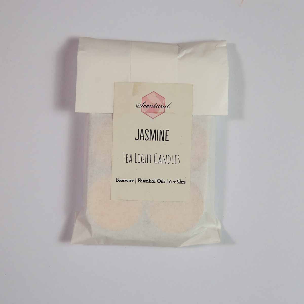 Jasmine Beeswax Tea Light Candles