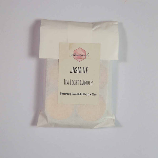 Jasmine Beeswax Tea Light Candles