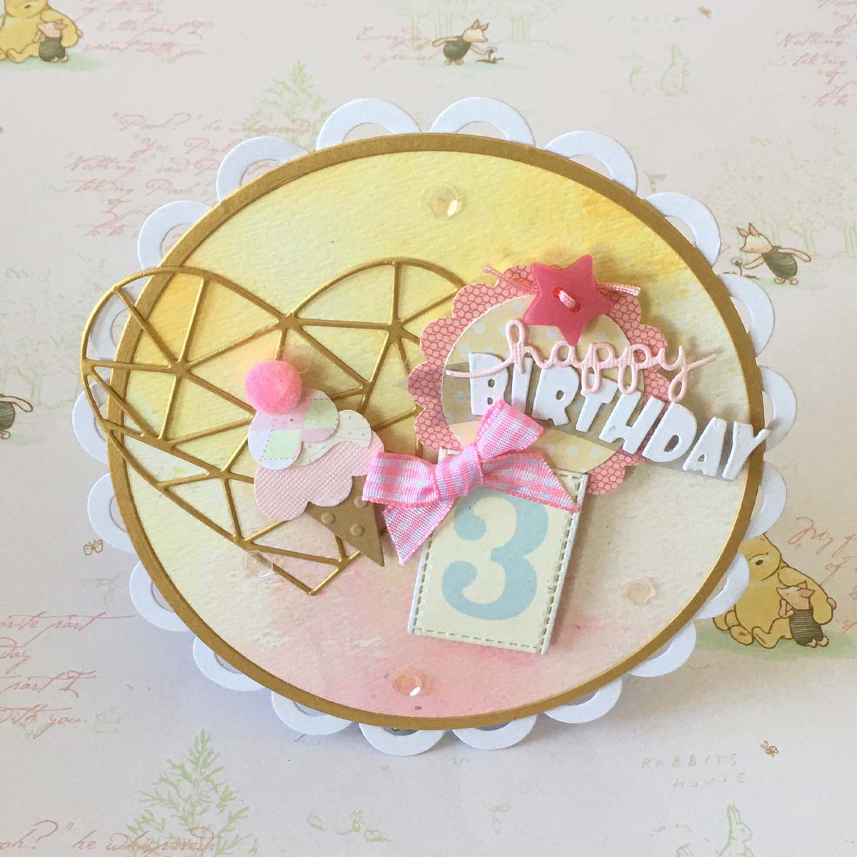 Happy 3rd Birthday Card