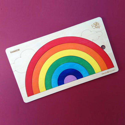 Wooden Rainbow Puzzle