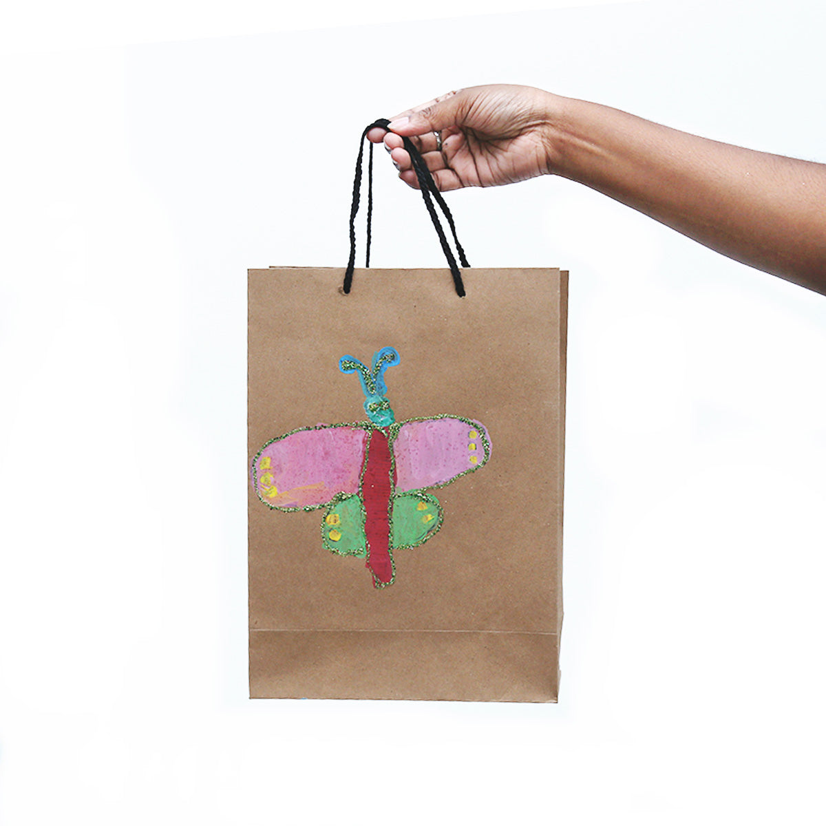 Butterfly Hand Painted Gift Bag