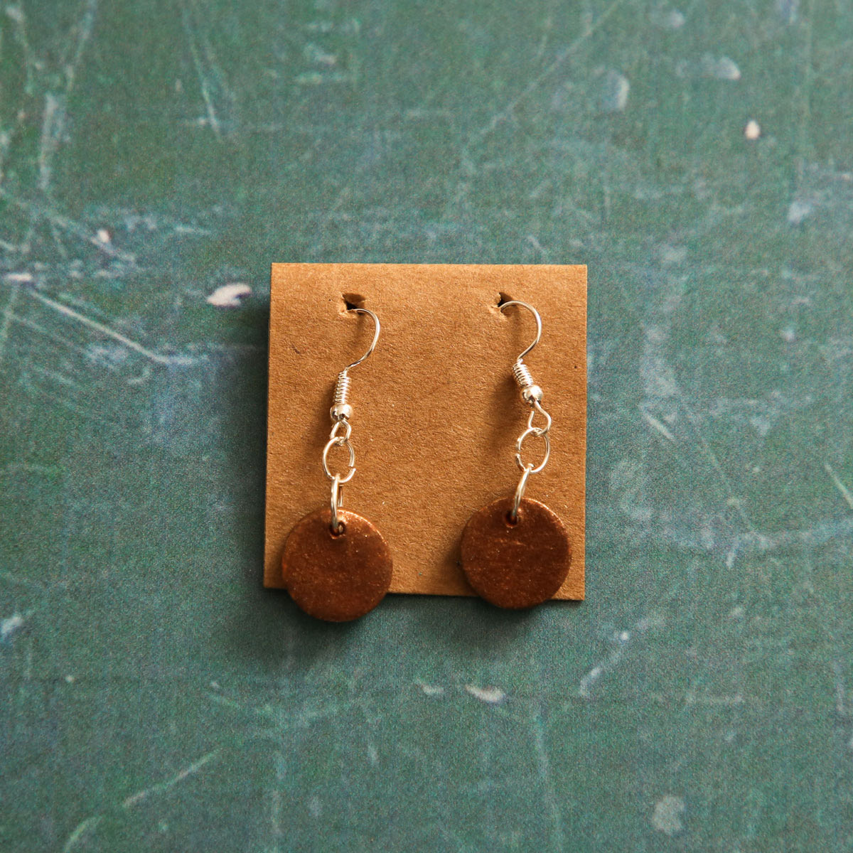 Bronze Circle Earrings