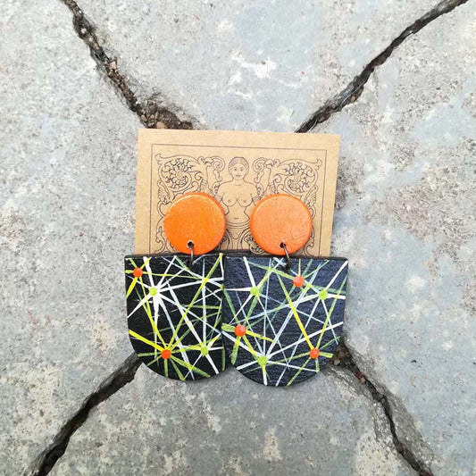 Fireworks Paper Earrings