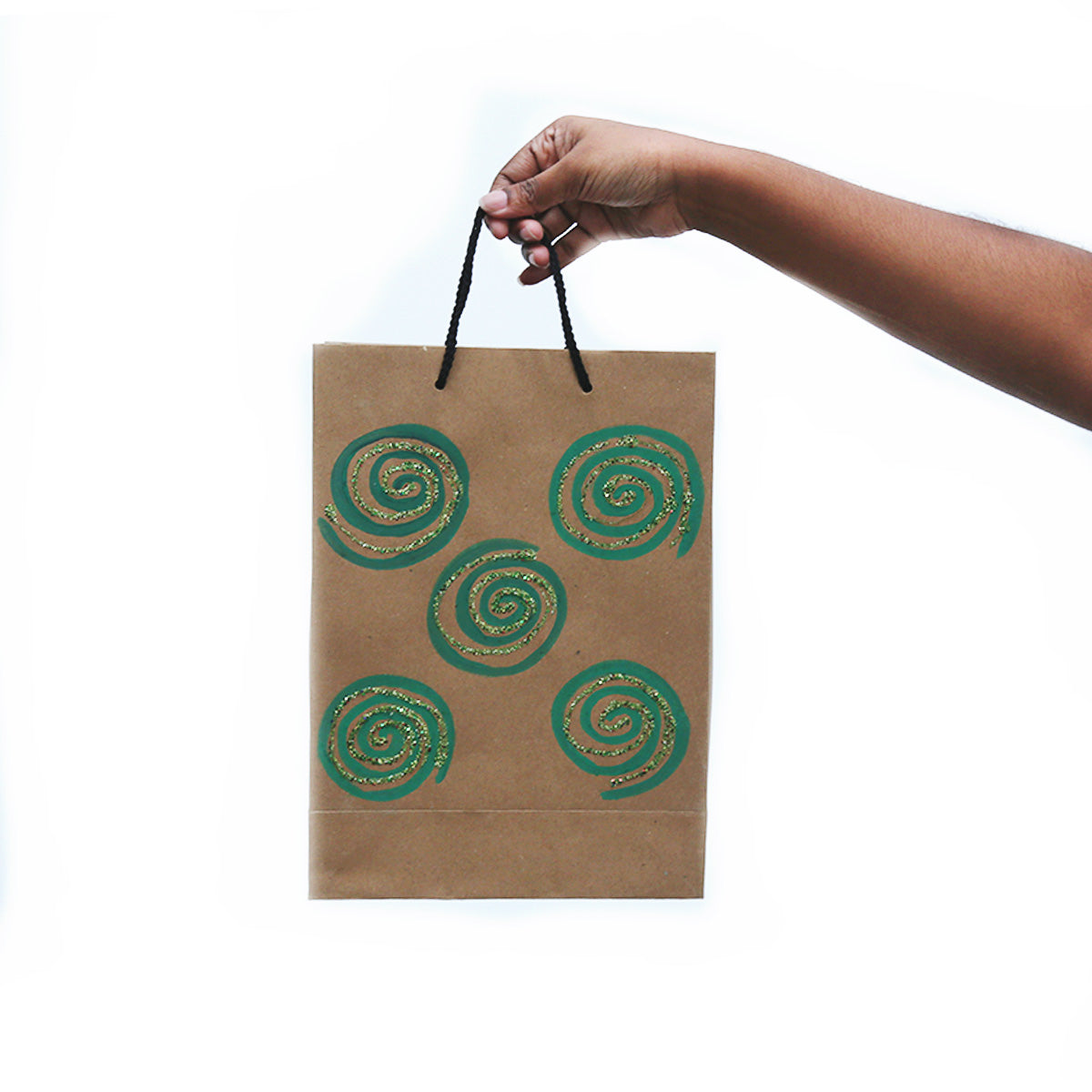 Sparkly Heart Hand Painted Gift Bag (Copy)