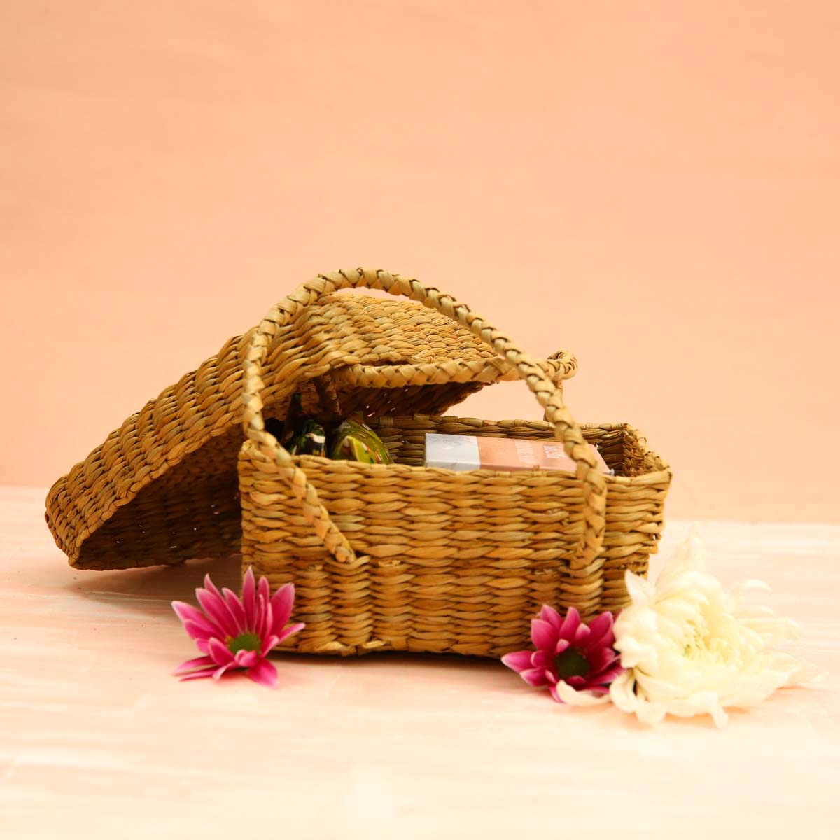 Reed Lunch Box Cover With Handles