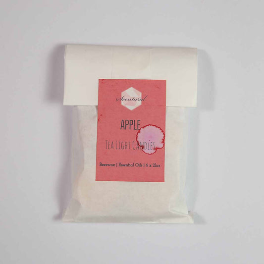 Apple Beeswax Tea Light Candles