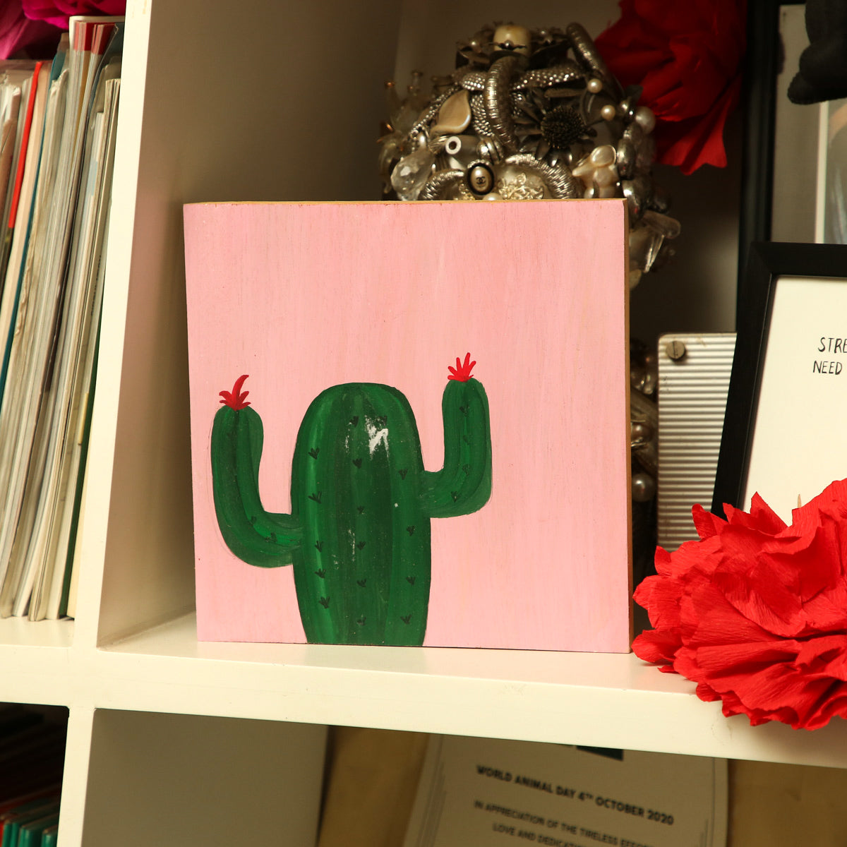 Cactus Mum Painting