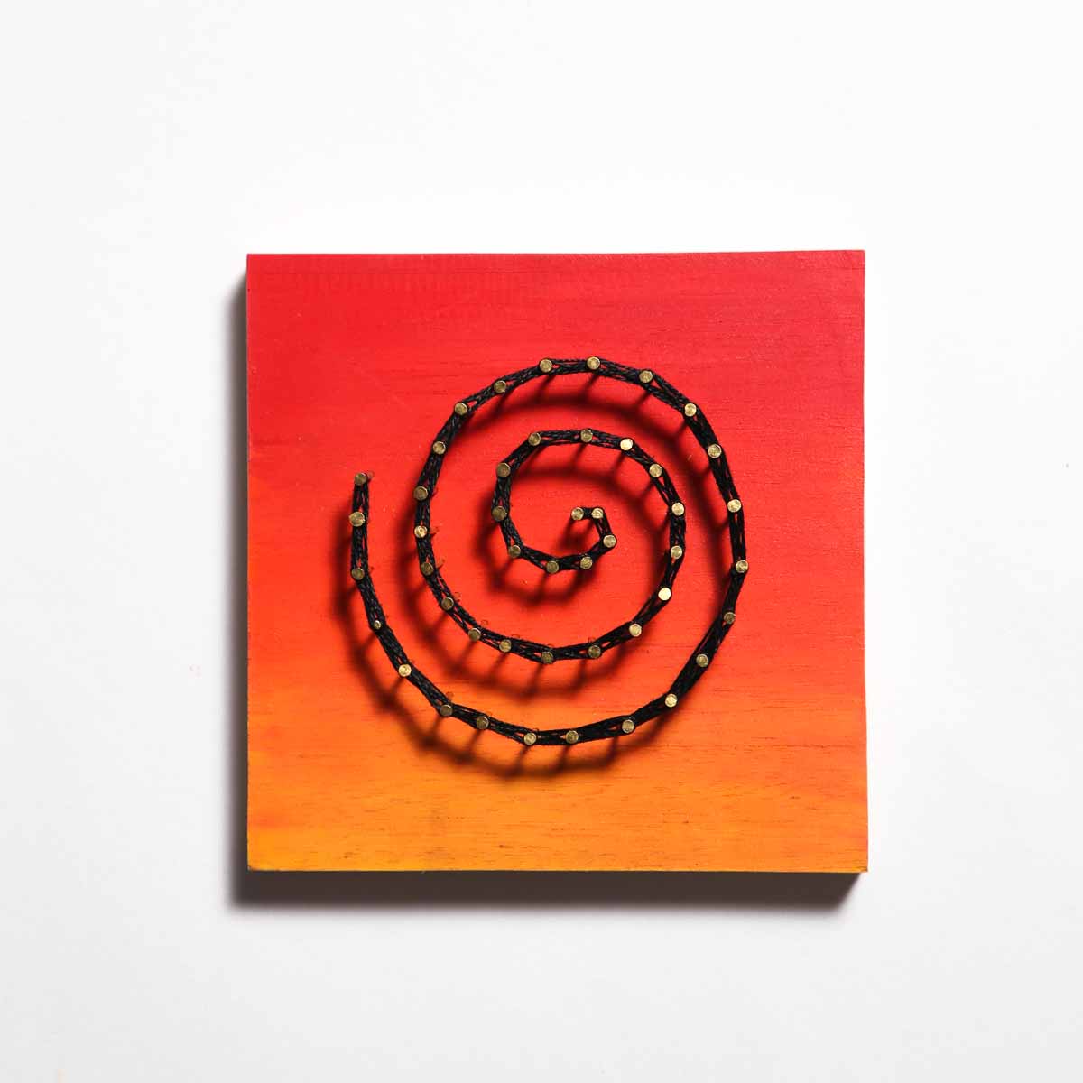 Spiral in Sunset String Art