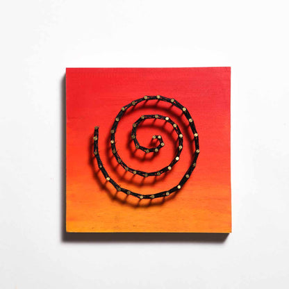 Spiral in Sunset String Art
