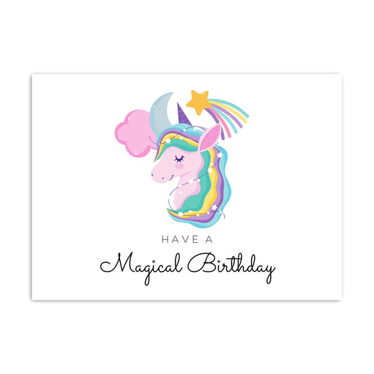 Magical birthday unicorn Card
