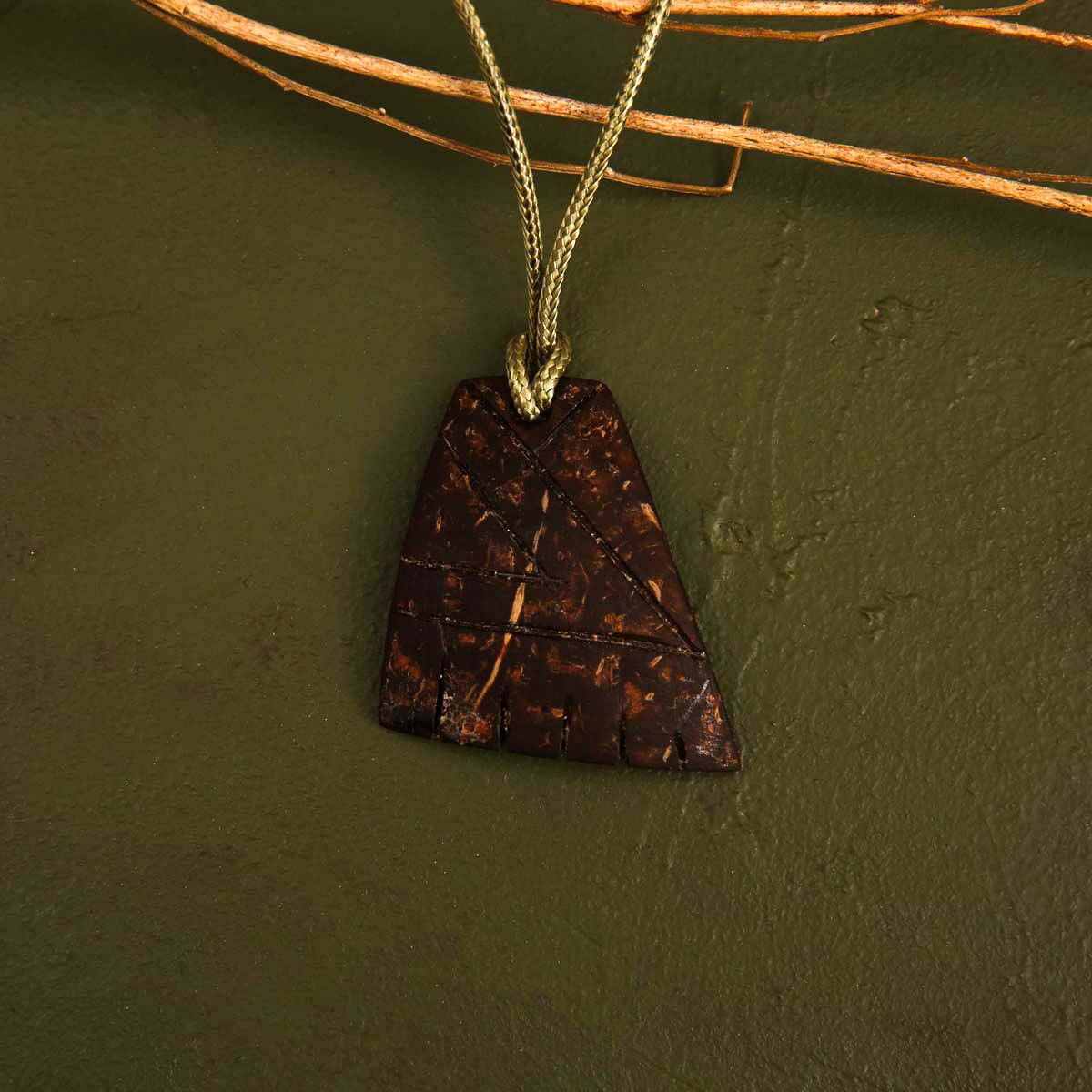 Trapeze Coconut Shell Necklace