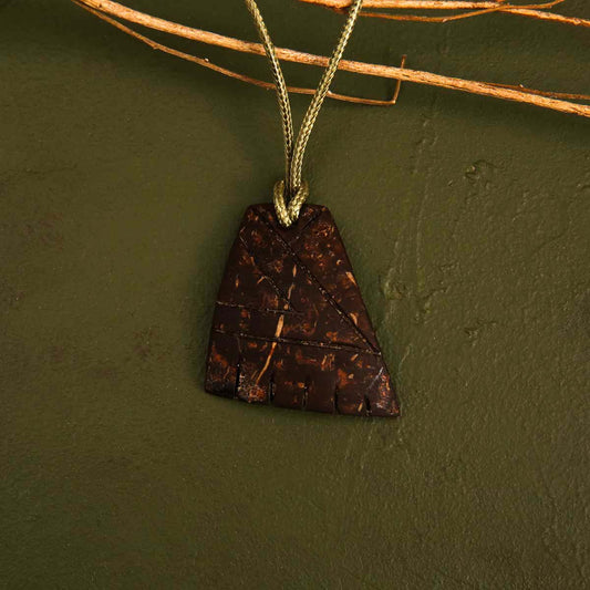 Trapeze Coconut Shell Necklace