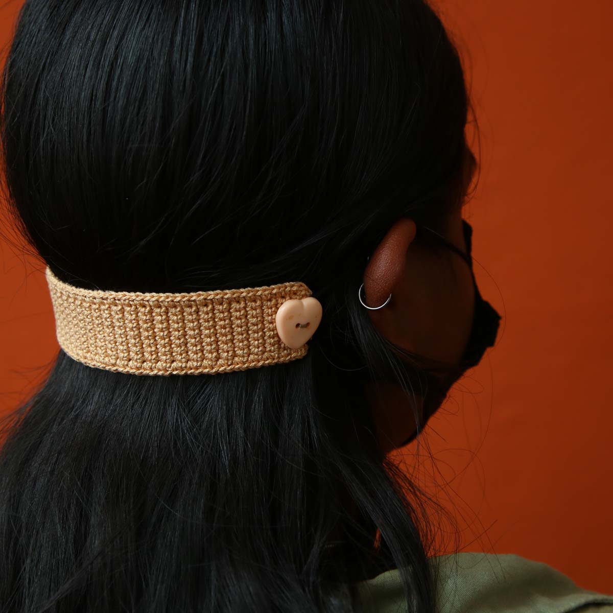 Beige Mask Band