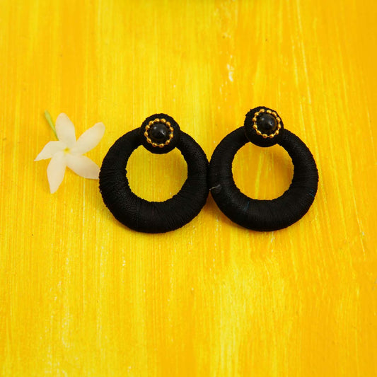 Charcoal Chadanbali Earrings