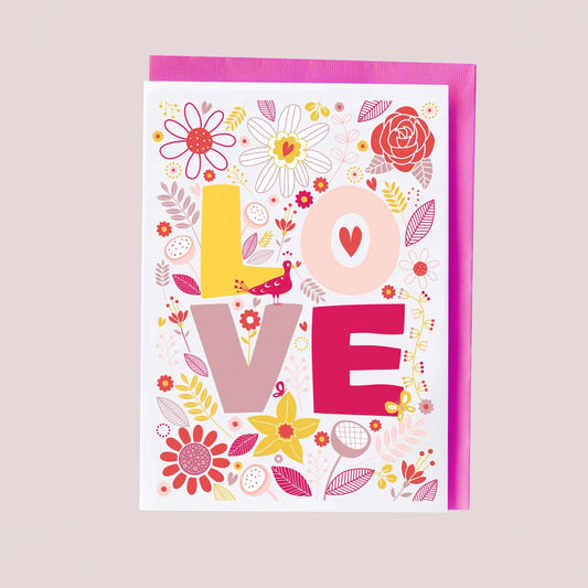 Flower Love Valentine's Card