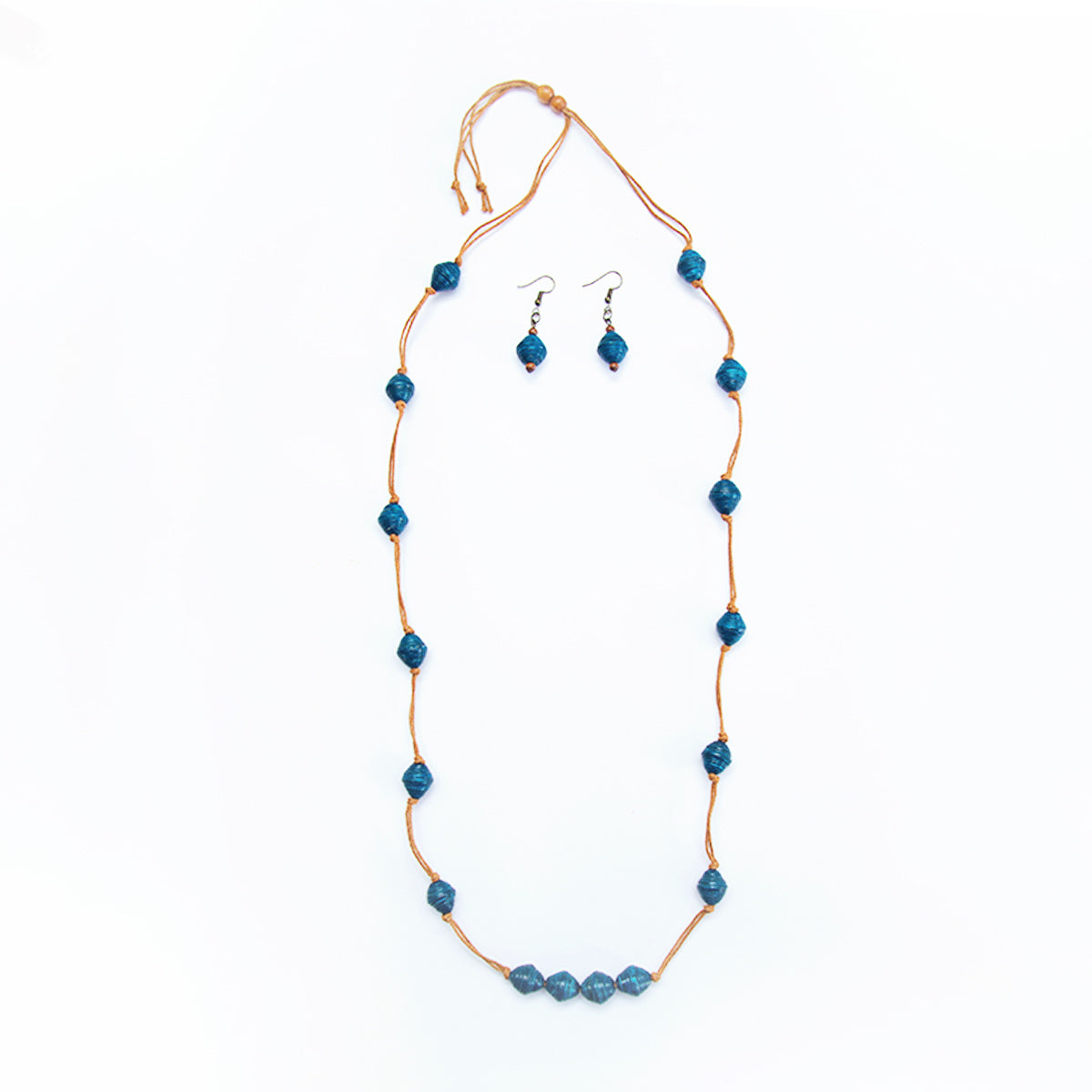 Navy Necklace and Earring Set