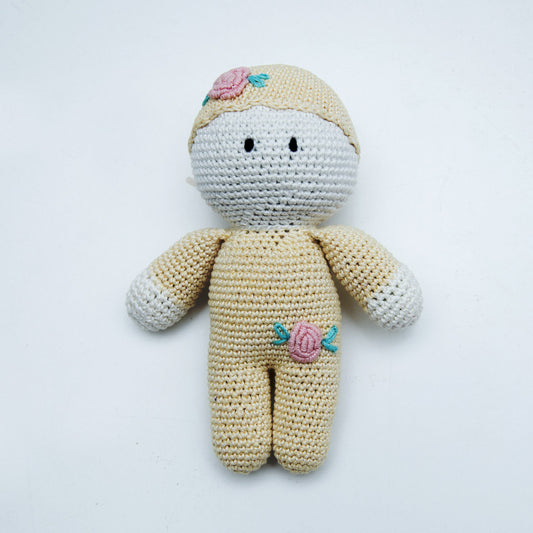Yellow Crochet Doll