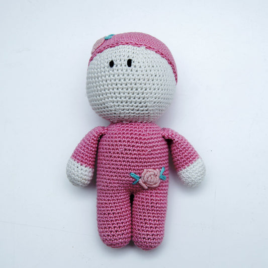 Pink Crochet Doll