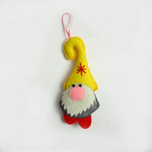 Yellow Gnome Ornament