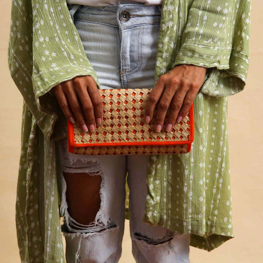 Orange Knot Palmyra Wallet