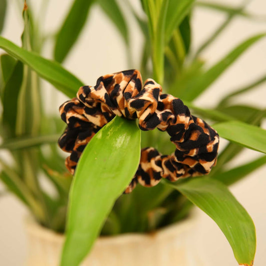 Leopard Print Scrunchie