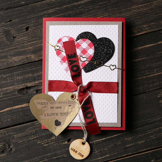 Ribbon Valentines Scratch Card